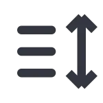 Sort List SVG Icon